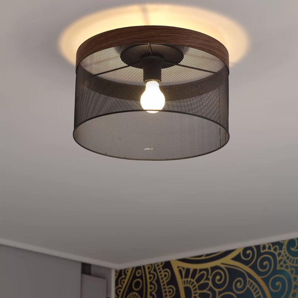 Lampa de tavan, culoare negru-lemn - Kilnsdale Eglo 43832