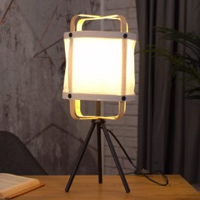   Lampă de masă cu trei picioare, culoare naturală, 51 cm - Surfleet Eglo 43934, cu soclu 1xE27