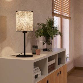   Lampă de masă în culori de toamnă, 47 cm - Butterburn Eglo 43938, efect terrazzo, cu soclu 1xE27