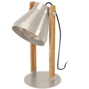  Lampă de masă reglabilă din lemn, 38 cm - Cawton Eglo 43953, cu soclu 1xE27