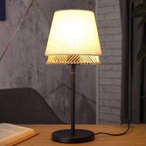   Lampă de masă naturală, 42 cm - Tabley Eglo 43977, cu soclu 1xE27