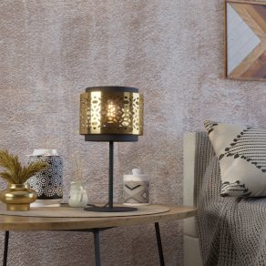   Lampă decorativă de masă în culoarea alamă, 45 cm - Sandbach Eglo 43982, cu soclu 1xE27