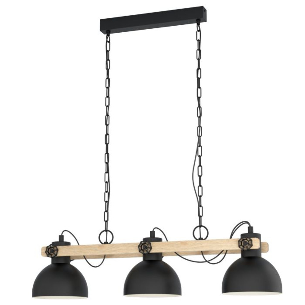 Lampa suspendată în stil rustic, cu trei becuri - Lubenham Eglo 43992