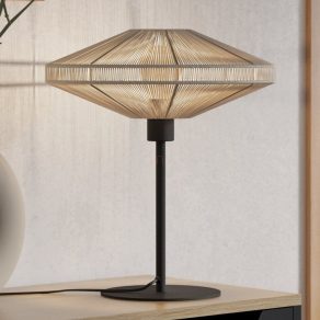   Lampă de masă cu abajur, culoare crem, 44 cm - Midsumer Eglo 44002, cu soclu 1xE27, 220-240 V