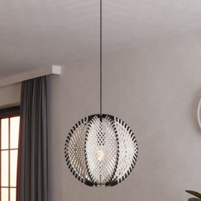   Lampă suspendată din material textil cu efect de umbră, 40 cm - Waverton Eglo 44005, cu soclu 1xE27, 220-240 V