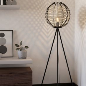   Lampă de podea cu trepied și ecran umbră, 143 cm - Waverton Eglo 44009, comutator cu picior, 1xE27 soclu, IP20, 220-240 V