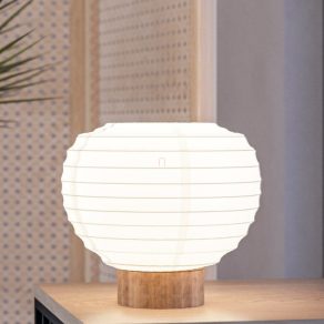   Lampă de masă cu abajur din hârtie de orez, 20 cm - Summerhill Eglo 44067, cu soclu 1xE27, 220-240 V