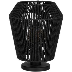   Lampă de masă cu ecran umbră, negru, 27,5 cm - Persley Eglo 44107, cu soclu 1xE27, 220-240 V