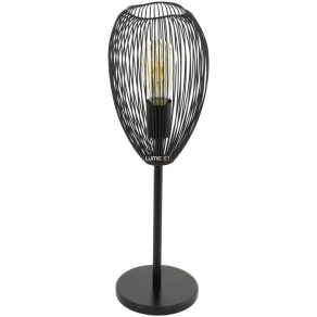   Lampă de masă din plasă neagră, 55 cm - Clevedon Eglo 49144, cu soclu 1xE27