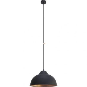   Lampă suspendată, 37 cm, cupru negru și roșu - Truro Eglo 49247