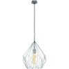 Lampă suspendată, culoare albastru pastel - Carlton Eglo 49259