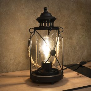   Lampă de masă rustică, 33 cm - Bradford Eglo 49283, cu soclu 1xE27