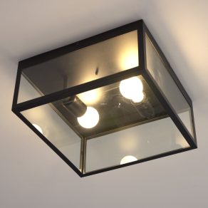   Lampă de tavan cu două socluri, negru translucid - Charterhouse Eglo 49392