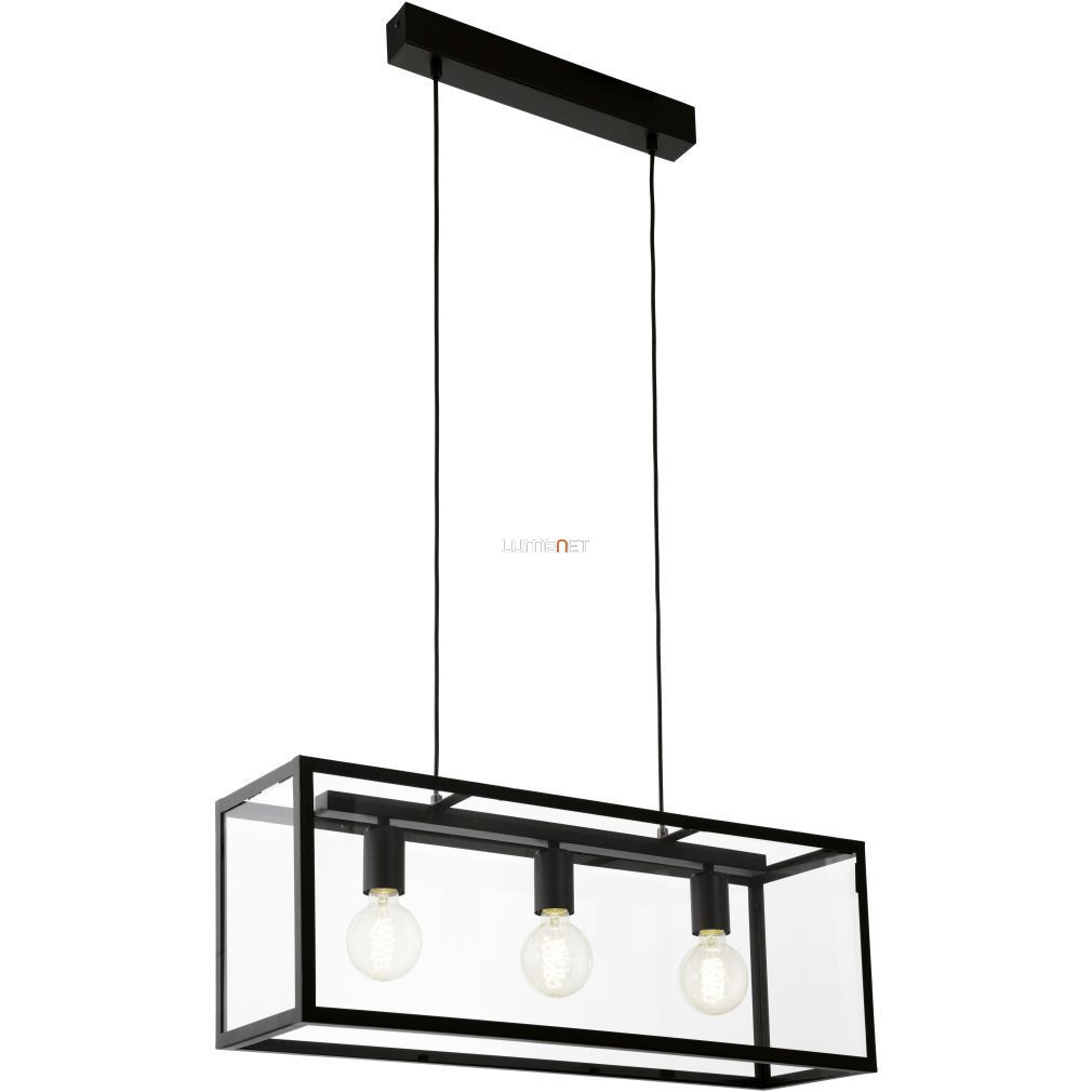 Lampa suspendată cu trei becuri, negru - Charterhouse Eglo 49393