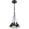 Candelabru loft, negru, cu 7 socluri - Priddy Eglo 49467