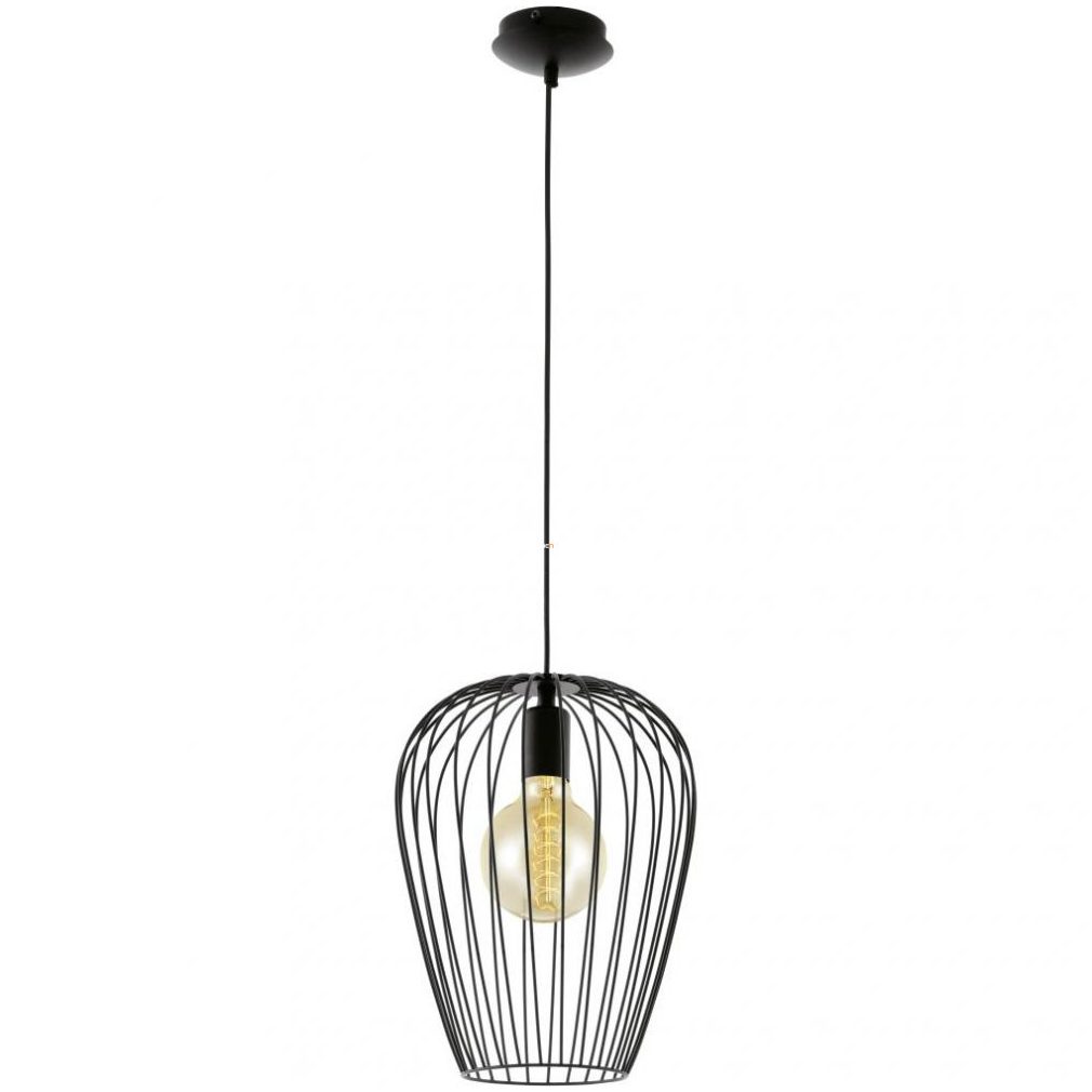 Lampă suspendată, 27,5 cm, negru (Newtown)