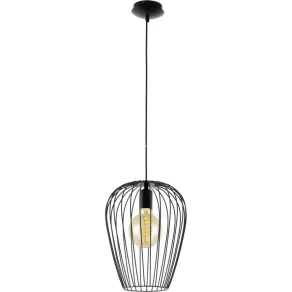 Lampă suspendată neambalată, 27,5 cm, negru (Newtown)