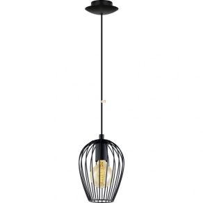Lampă suspendată, 16 cm, negru - Newtown Eglo 49477