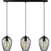 Lampă suspendată cu trei socluri, negru - Newtown Eglo 49478