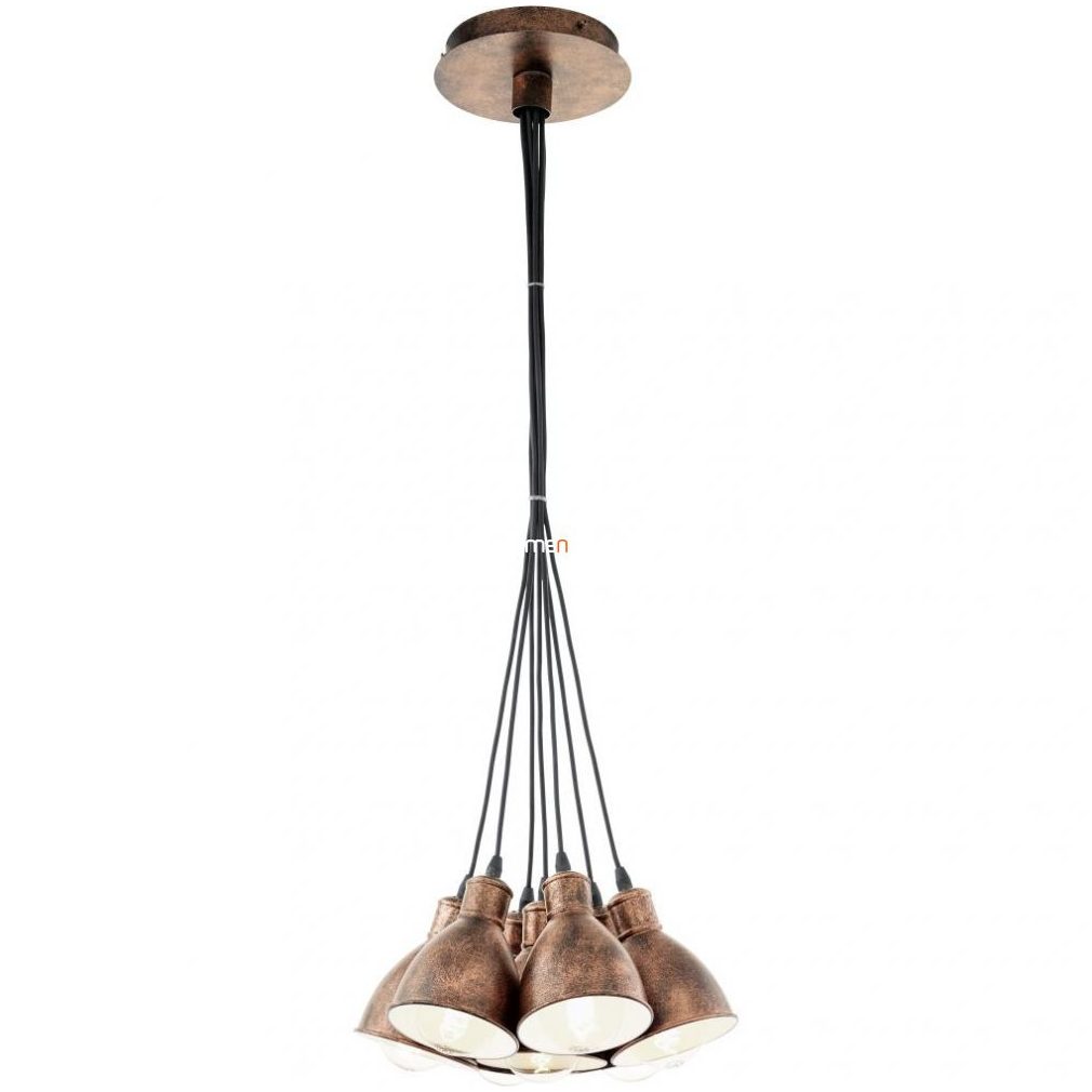 Candelabru antich în stil loft, culoare roșu-cupru - Priddy Eglo 49494