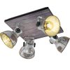 Lampă spot cu patru socluri, finisaj antic gri - Barnstaple Eglo 49653