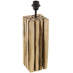   Lampă de masă din lemn, 47 cm - Ribadeo Eglo 49831, naturală, cu soclu 1xE27