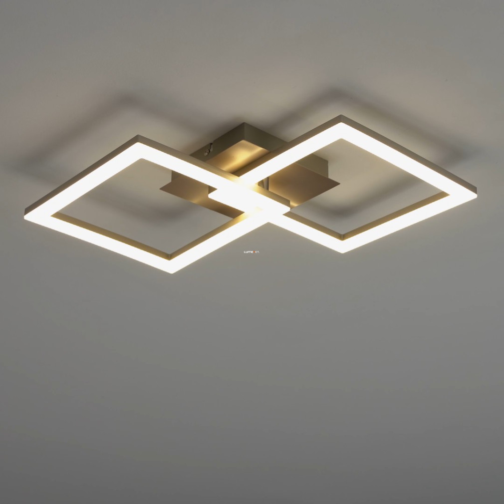 Lampă LED de tavan 20 W, alb cald, culoare nichel-alb - Huerta Eglo 75179