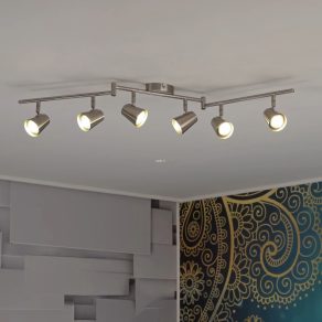   Lampă spot cu șase socluri, culoare nichel - Travale Eglo 75218
