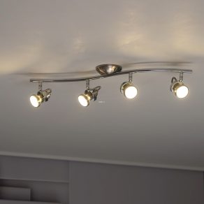   Lampă spot cu patru socluri, culoare nichel - Tukon Eglo 75294