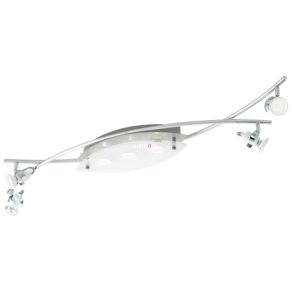   Lampă spot cu șapte socluri, culoare alb-nichel - Tukon Eglo 75298