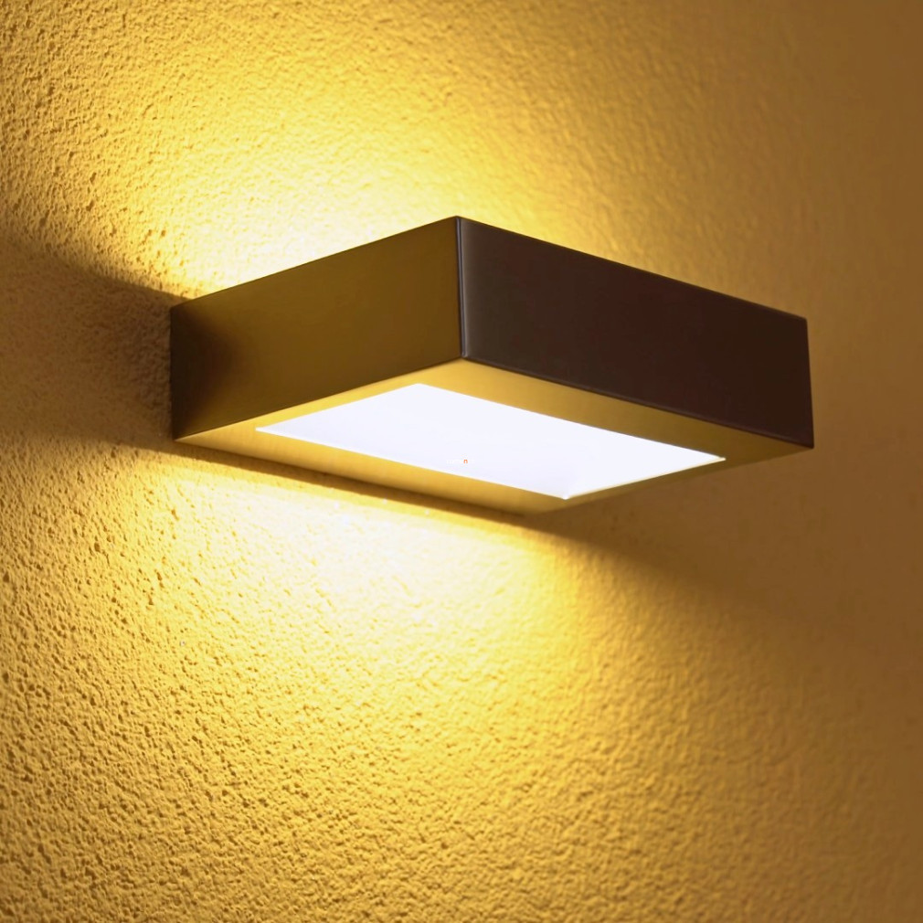 Lampa LED de exterior pentru perete 4,8 W, alb cald, culoare nichel - Rapina Eglo 75306
