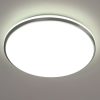 Lampă LED de tavan cu comutator 18 W, alb rece, culoare alb-nichel - Marunella Eglo 75437