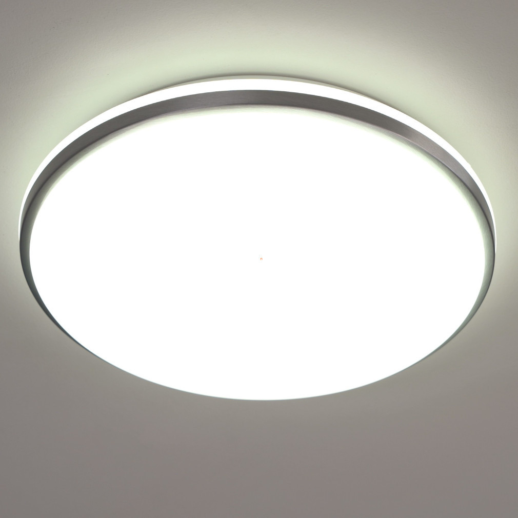 Lampă LED de tavan cu întrerupător, 18 W, alb rece, culoare alb-nichel - Marunella Eglo 75437