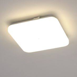   Lampă LED pătrată pentru tavan 7,4 W, alb cald, culoare albă - Frania Eglo 75469
