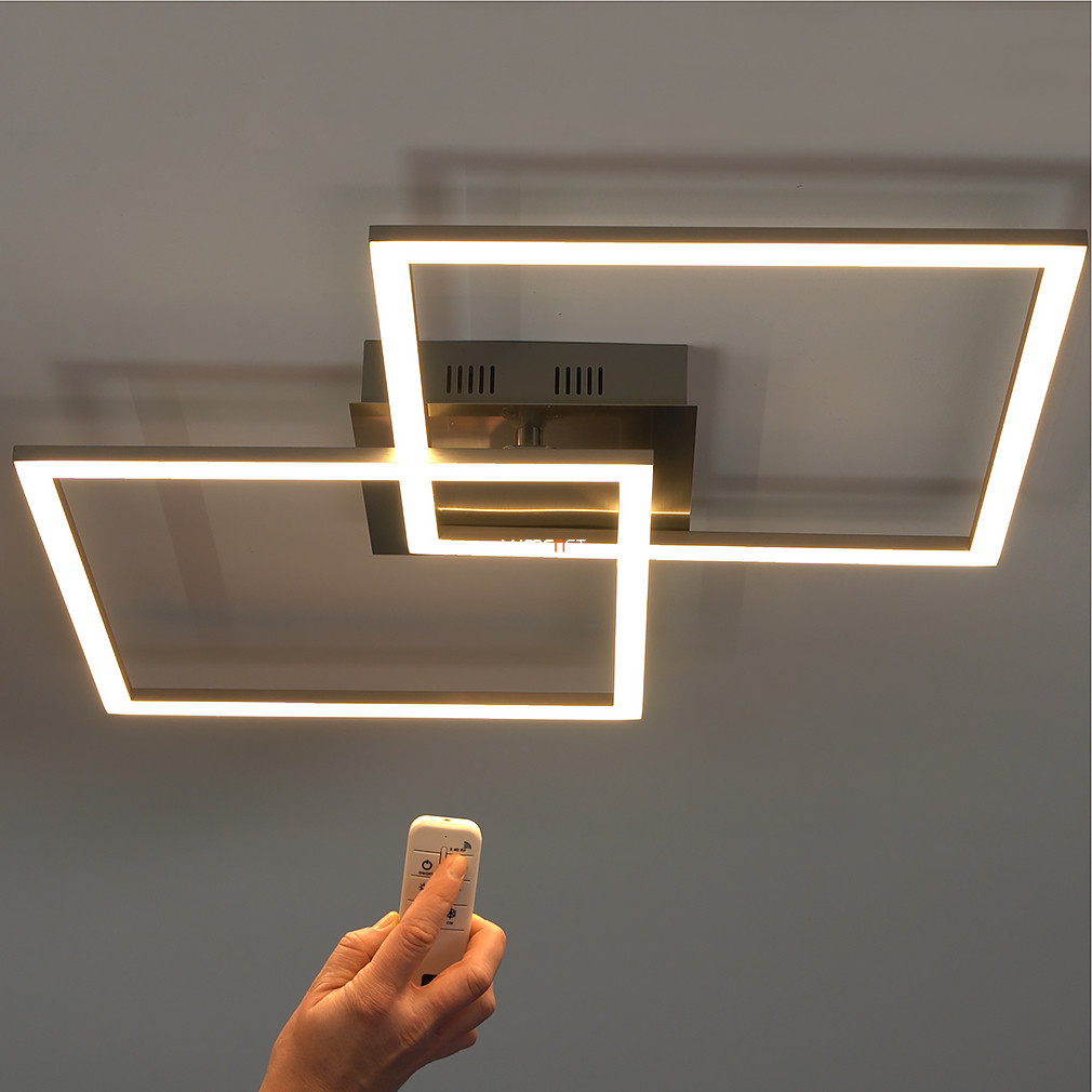 Lampă LED de tavan cu telecomandă, culoare argintiu - Palmaves 1 Eglo 75538