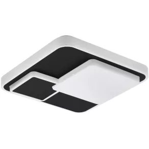   Lampă LED de tavan în alb și negru, cu lumină albă caldă - Lepreso Eglo 75667
