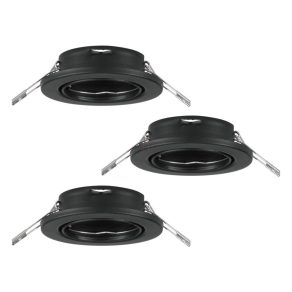   Cadru pentru lampă încastrată, 3 bucăți - Agulo Eglo 75673, cu soclu 3xGU10, 220-240 V, IP20/IP23