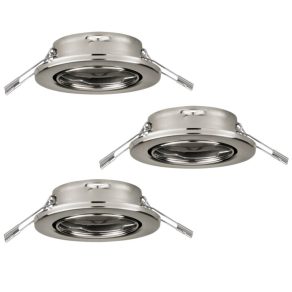   Cadru pentru lampă încastrată, 3 bucăți - Agulo Eglo 75675, cu soclu 3xGU10, 220-240 V, IP20/IP23