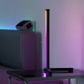   Lampă LED de masă cu telecomandă și culori reglabile, 42 cm - RGBIC Eglo 75755, intensitate reglabilă, 3000 K+ RGB, 620 lm, 1X5,9 W, 220-240 V
