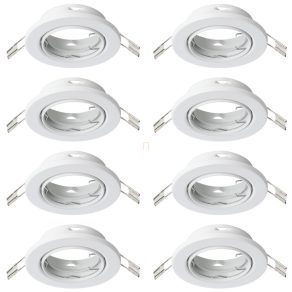   Cadru pentru lampă încastrată, 10 bucăți - Agulo Eglo 75853, cu 10 socluri GU10, 220-240 V, IP20/IP23