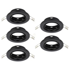   Cadru pentru lampă încastrată, 5 bucăți - Agulo Eglo 75854, cu 5 prize GU10, 220-240 V, IP20/IP23