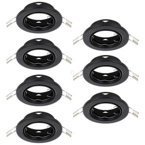   Cadru pentru lampă încastrată, 7 piese - Agulo Eglo 75855, cu 7 prize GU10, 220-240 V, IP20/IP23