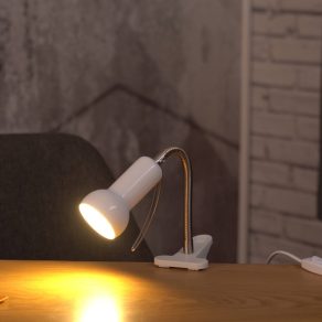   Lampă cu clemă, reglabilă, 30 cm - Fabio Eglo 81262, cu soclu 1xE14