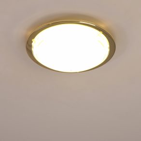 Lampă de tavan, albă și aurie - Planet Eglo 83157