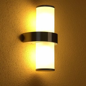   Aplică de exterior cu două prize, alb-argintiu - Beverly Eglo 86541