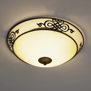   Lampă de tavan cu două prize, culoare bej și auriu - Mestre Eglo 86712