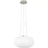 Lampă suspendată cu două socluri, 35 cm, albă și argintie - Optica Eglo 86814