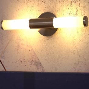   Lumină pentru oglinda din baie cu două prize, 46 cm, culoare nichel opal - Palmera Eglo 87222