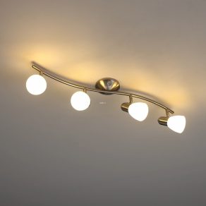   Lampă spot cu patru socluri, culoare alb-nichel - Dakar Eglo 88474