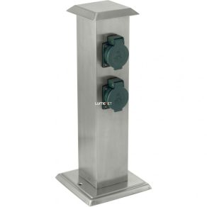  Stâlp cu patru conectori pentru grădină, nichel-verde - Park 4 Eglo 90748